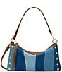 Hammitt Kyle Medium Denim Studded Shoulder Bag - Image 1