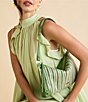 Hammitt Kyle Medium Pickle Stripe Jute Studded Shoulder Bag - Image 5