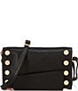 Hammitt Levy Pebble Leather Convertible Crossbody Bag, Color:Black/Brushed Gold/Red Zip - Image 1