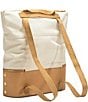 Color:Tan Canvas/Brushed Gold - Image 4 - Manhattan Beach Tote Bag