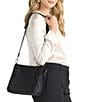 Hammitt Montana Clutch Gunmetal Large Crossbody Bag, Color:Black Lugano/Gunmetal - Image 5