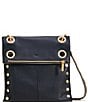 Color:Black/Pewter/Brushed Gold - Image 3 - Montana Leather Reversible Zip Crossbody Bag