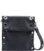 Color:Black/Gunmetal - Image 1 - Montana Reversible Black Hardware Zip Crossbody Bag