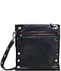Color:Black/Gunmetal - Image 2 - Montana Reversible Black Hardware Zip Crossbody Bag