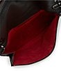 Color:Black/Gunmetal - Image 3 - Montana Reversible Black Hardware Zip Crossbody Bag