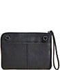 Color:Black/Gunmetal - Image 2 - Nash Small Convertible Studded Smooth Leather Top Zip Crossbody Bag
