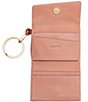 Color:Pink Sands/Brush Gold - Image 3 - Royce Pink Leather Keychain Wallet
