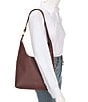 Hammitt Tim Medium Pebble Leather Gold Stud Hobo Shoulder Bag, Color:Cherrywood - Image 4