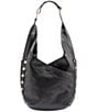 Hammitt Tom Brushed Gold Hobo Shoulder Bag, Color:Black/Brushed Gold Red Zip - Image 1