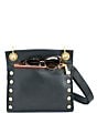 Hammitt Tony Medium Leather Gold Studded Red Zipper Crossbody Bag, Color:Black/Brushed Gold/Red Zipper - Image 4