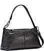 Color:Black/Gunmetal - Image 2 - VIP Satchel Gunmetal Studded Leather Shoulder Bag