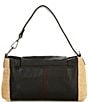 Hammitt Vip Leather and Raffia Convertible Shoulder Bag, Color:Chaparral Raffia/Gunmetal - Image 2