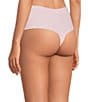 Color:Taupe/Black/Bliss - Image 3 - Breathe Soft High-Rise Thong 3-Pack