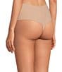 Color:Taupe/Black/Bliss - Image 5 - Breathe Soft High-Rise Thong 3-Pack