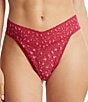 Color:Berry Sangria - Image 1 - Cross Dyed Leopard Original Rise Thong