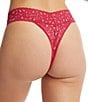 Color:Berry Sangria - Image 2 - Cross Dyed Leopard Original Rise Thong