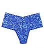 Color:Bring Blueberries/Butterfly Blue - Image 1 - Daily Cross-Dye Retro Thong