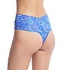 Color:Bring Blueberries/Butterfly Blue - Image 3 - Daily Cross-Dye Retro Thong