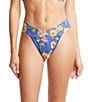 Color:Happy Place - Image 1 - Floral Print Original Rise Cheeky Lace Thong