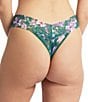 Color:Flowers In Your Hair - Image 2 - Floral Print Original Rise Lace Thong