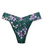 Color:Flowers In Your Hair - Image 3 - Floral Print Original Rise Lace Thong