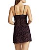 Color:Black/Tulip Pink - Image 2 - Leopard Print Sweetheart Neck Sleeveless Lace Chemise
