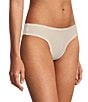Color:Pearl-Marshmallow/Dried Cherry-Damson Plum/Black - Image 1 - Move-Calm Natural Rise Thong 3-Pack