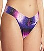 Color:Before Sunset - Image 1 - Ombre Print Original Rise Lace Thong