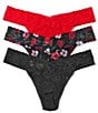 Color:Red/Am I Dreaming/Black - Image 1 - Original Rise Thongs Am I Dreaming 3-Pack