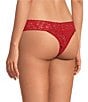 Hanky Panky Original Rise Thongs 3-Pack, Color:Merlot/Peach/Buy Myself Flowers - Image 4