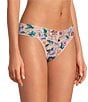 Hanky Panky Original Rise Thongs 3-Pack, Color:Merlot/Peach/Buy Myself Flowers - Image 5