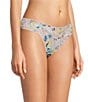 Color:Cannes You Believe It - Image 1 - Printed Original Rise Lace Thong