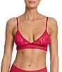 Hanky Panky Signature Lace Lined Bralette, Color:Beet Juice - Image 1