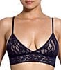 Color:Navy - Image 1 - Signature Lace Lined Bralette