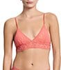 Hanky Panky Signature Lace Lined Bralette, Color:Courageous Coral - Image 1