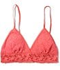 Hanky Panky Signature Lace Lined Bralette, Color:Courageous Coral - Image 3