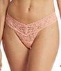 Color:Snapdragon Peach - Image 1 - Signature Stretch Lace Low Rise Thong