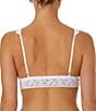 Color:White - Image 2 - Signature Lace Padded Crossover Bralette