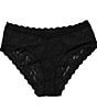 Color:Black - Image 4 - Signature Lace V-Front Cheeky Panty