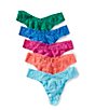 Hanky Panky Solid Signature Lace® Original Rise Thong 5-Pack - Image 1