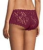 Hanky Panky Stretch Lace Boyshort Panty, Color:Merlot - Image 2
