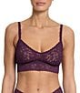 Hanky Panky V-Neck Retro Lace Unlined Bralette, Color:Stone Fruit - Image 1