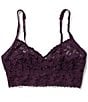 Hanky Panky V-Neck Retro Lace Unlined Bralette, Color:Stone Fruit - Image 3
