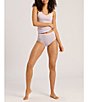 Color:Lupine Love - Image 4 - Cotton Seamless High Waist Full Briefs