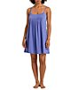 Color:Gemstone - Image 2 - Juliet Pleated Jersey Knit Scoop Neck Sleeveless Babydoll