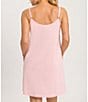 Color:Coral Pink - Image 2 - Juliet Pleated Jersey Knit Scoop Neck Sleeveless Babydoll Nightgown