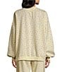 Happy Camp3r Coordinating Floral Print Mock Neck Long Sleeve Pullover - Image 2