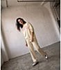 Happy Camp3r Coordinating Floral Print Mock Neck Long Sleeve Pullover - Image 5