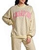 Happy Camp3r Coordinating Floral Print Mock Neck Long Sleeve Pullover - Image 1