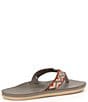 Color:Ash - Image 2 - Men's Fields Camino Flip Flop Sandals